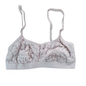 Auden Light Pink Lightly Lined Bralette Scoop Neck Small